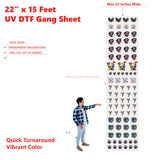 UV DTF Gang Roll Stickers